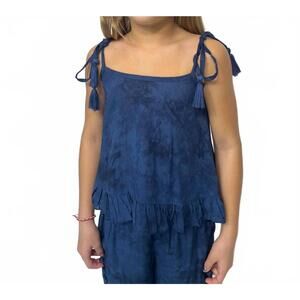 NEW KHUSH girls milly top in hazy navy